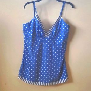 Vintage Retro Polka Dot T-Strap low cut Top 2X